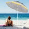 6.5 ft Portable Beach Umbrella with UPF50 Sun Protection Tilt and Sand Anchor for Outdoor Use
